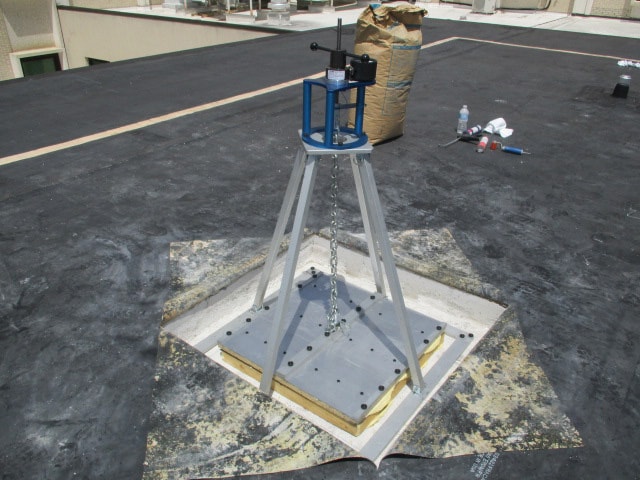 Commercial Roof Investigation- Adhesion testing